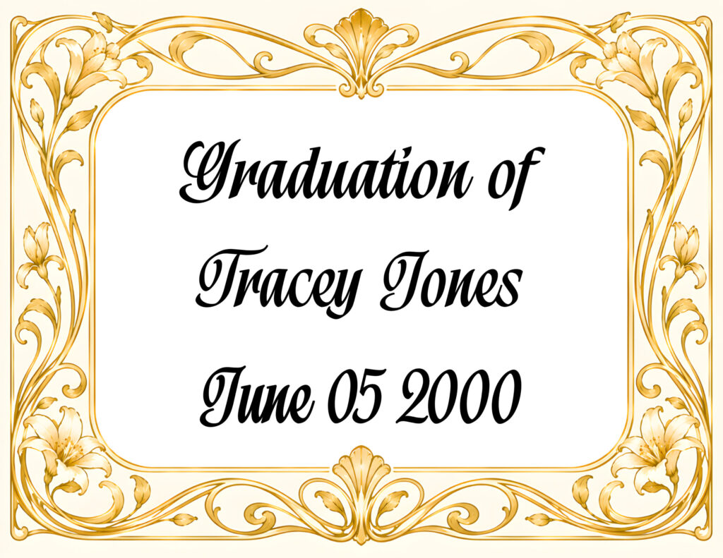 GRADUATION SAMPLE